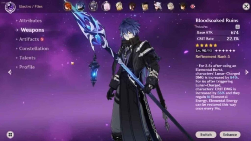 Genshin Impact Flins Best Builds 