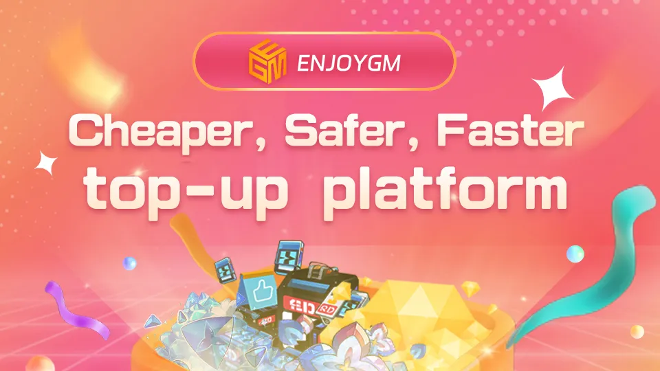 Enjoygm is the recharge hub for games and lives—up to 37% off, 30s instant delivery, password-free SSL checkout, 24/7 live support.