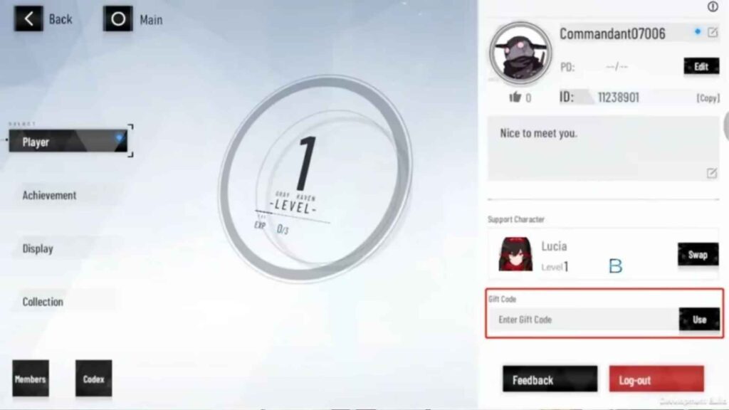 How to Redeem Codes in Punishing Gray Raven