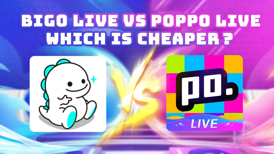 Side-by-side 2025 cost breakdown of Bigo Live & Poppo Live for virtual gifting. See which platform is cheaper and how Enjoygm save for both of them.