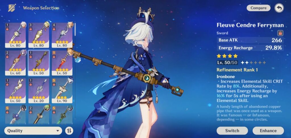 Furina best weapons