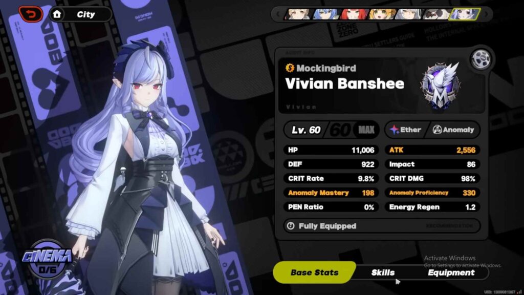 Zenless Zone Zero Vivian Overview