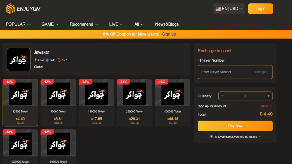 Jawaker top-page of Engmjoy