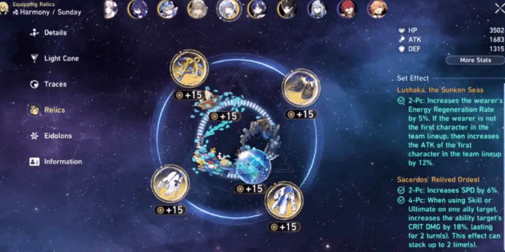 Relics and Planar Ornaments for Sunday