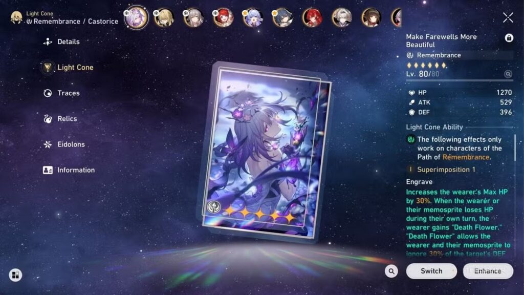 Optimal Light Cones: Focus on HP and DEF Ignore