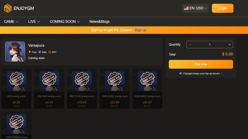 top up your Varsapura gameplay