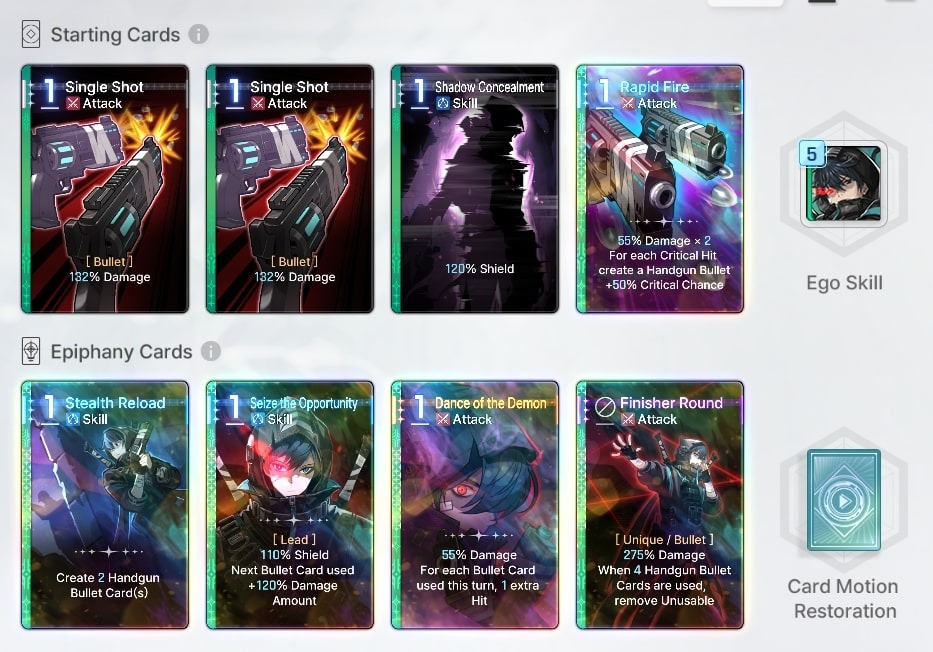 Chaos Zero Nightmare Character Cards