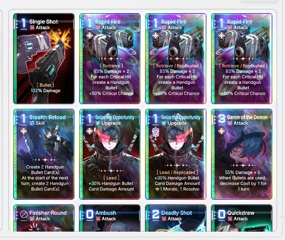 Chaos Zero Nightmare Card Deck