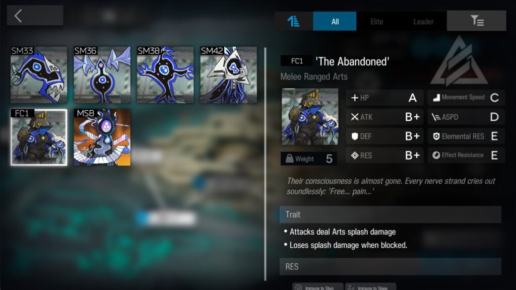 Arknights Path of Life Enemies