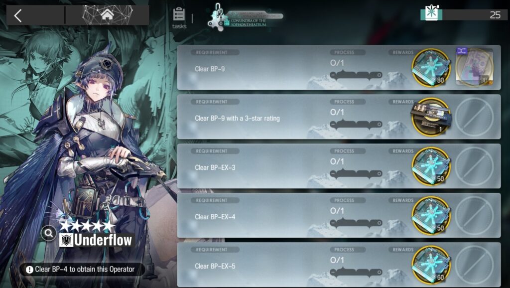 Arknights Path of Life Missions