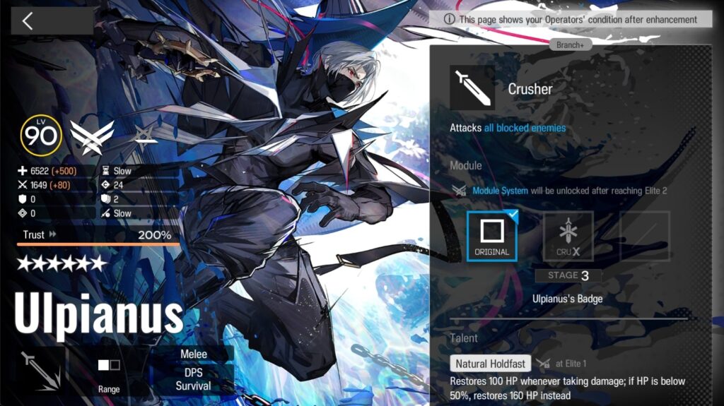 Arknights Path of Life Ulpianus