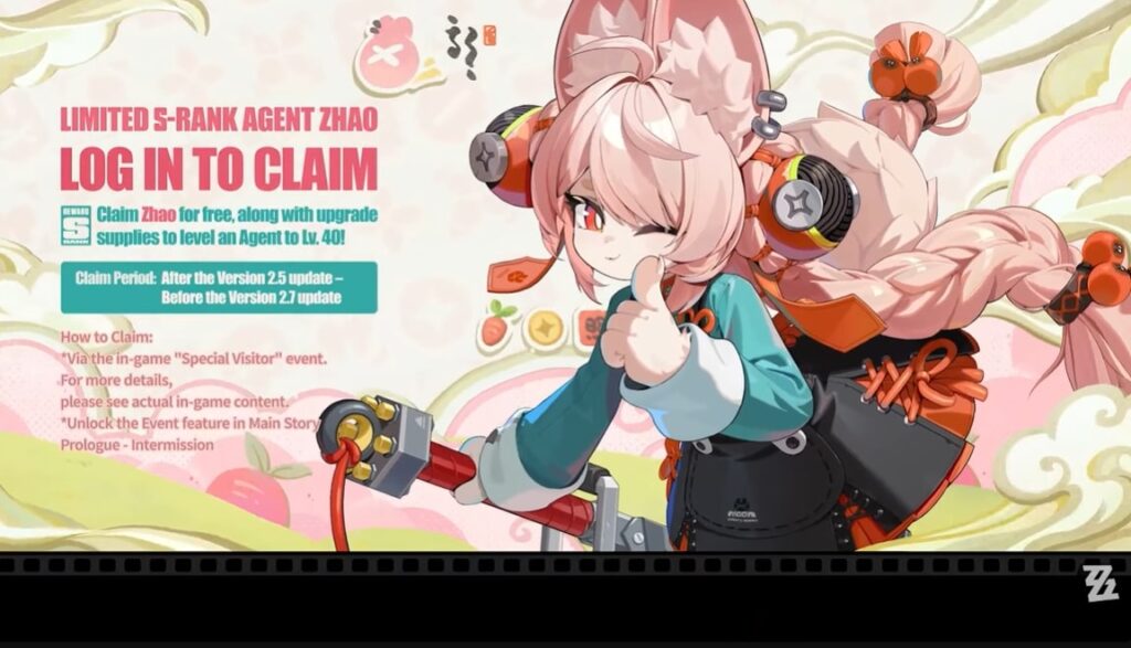 Zenless Zone Zero Version 2.5 Zhao Free