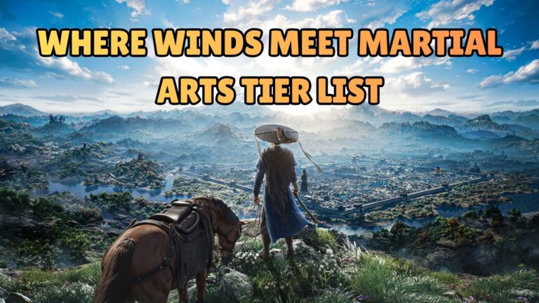 Where Winds Meet Martial Arts Tier List