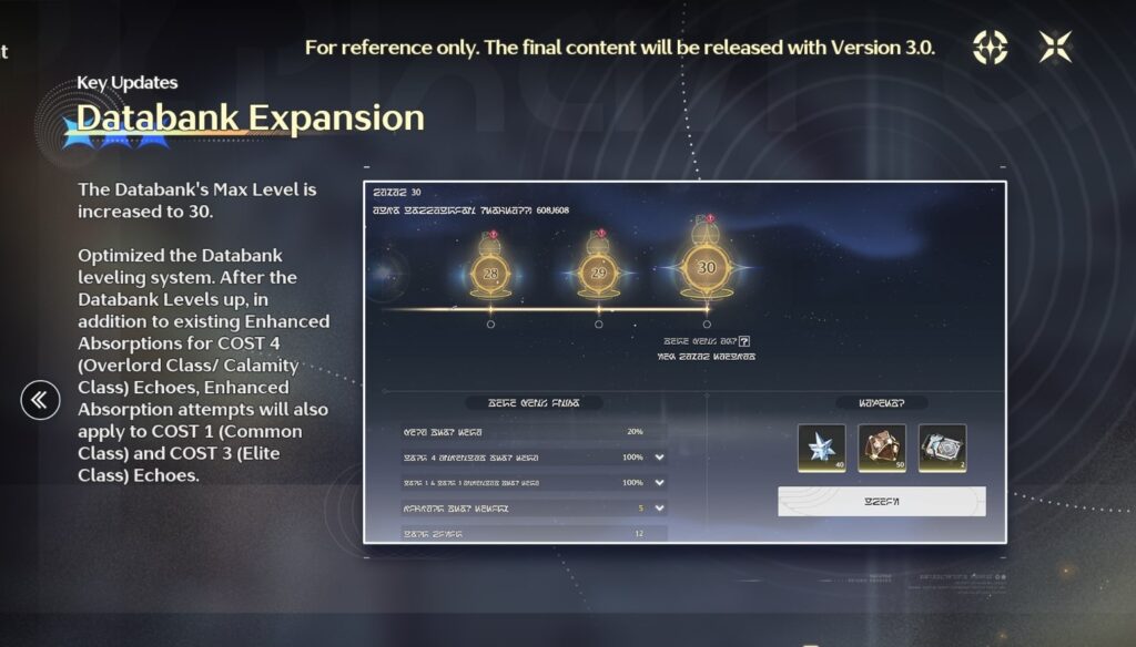 Wuthering Waves 3.0 Databank Expansion