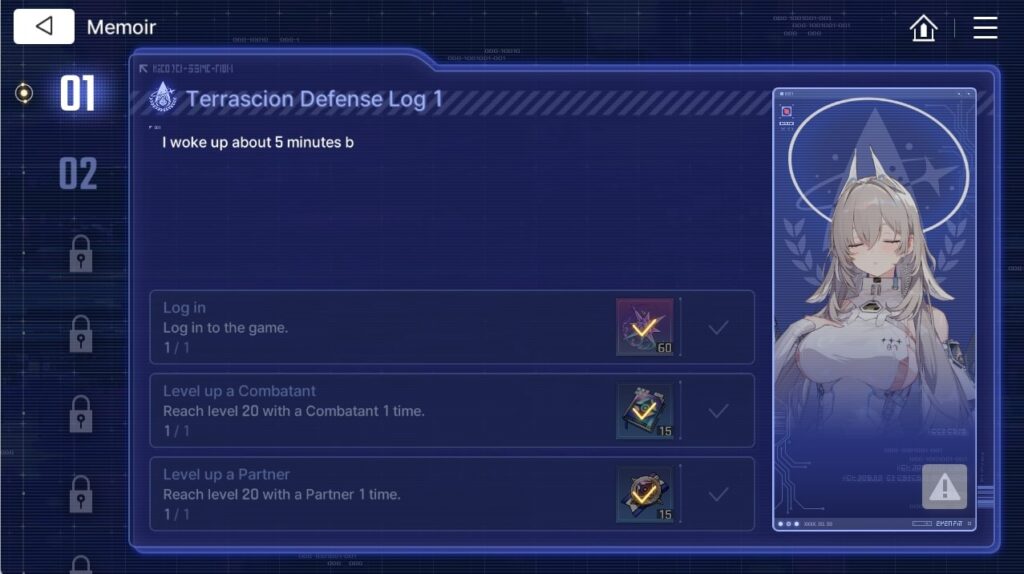 Chaos Zero Nightmare Sereniel Memoirs