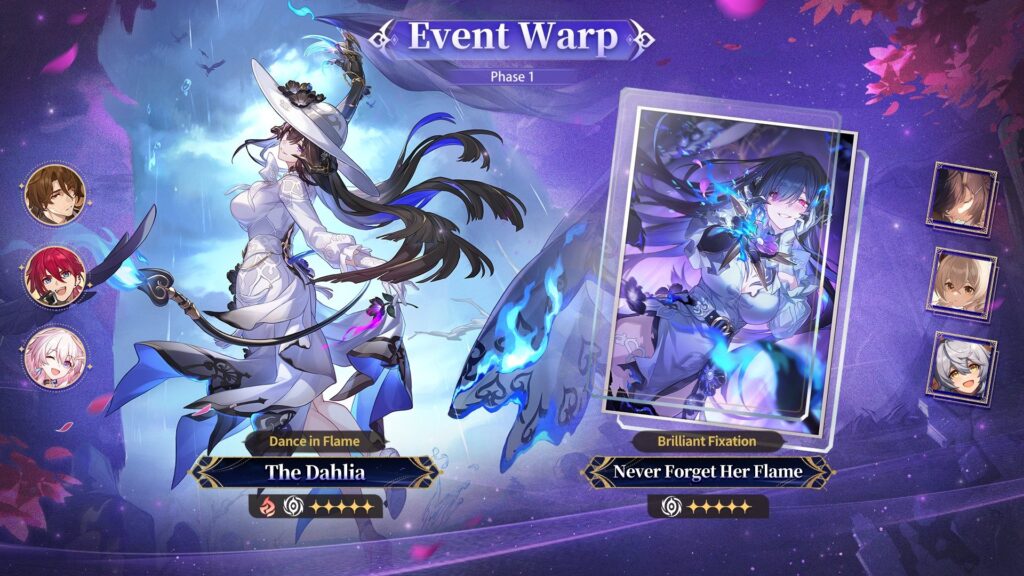 Honkai Star Rail Version 3.8 Update Phase 1 Banner The Dahlia