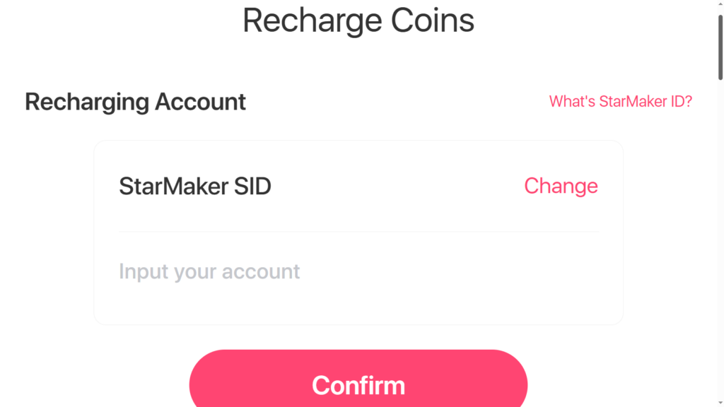 Paid Recharge Options