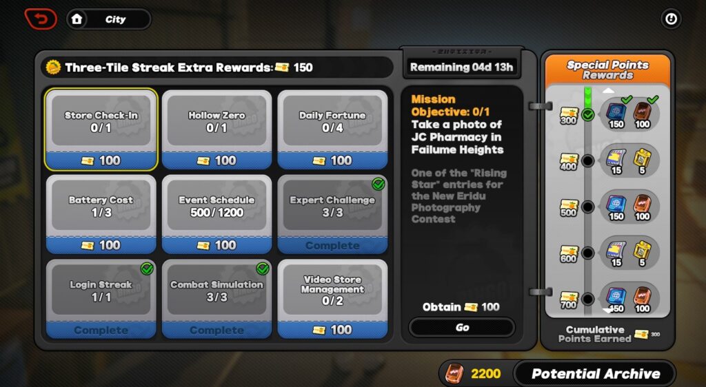 Zenless Zone Zero Weekly Quest