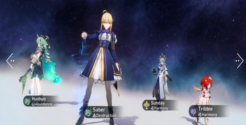 Saber + Sunday + Tribbie + HuoHuo