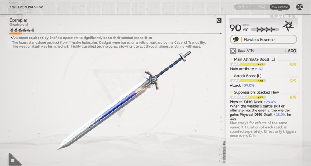 Arknights: Endfield Free 6-star Weapon Exemplar