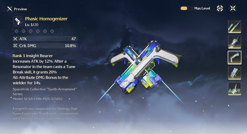 Wuthering Waves Phasic Homogenizer