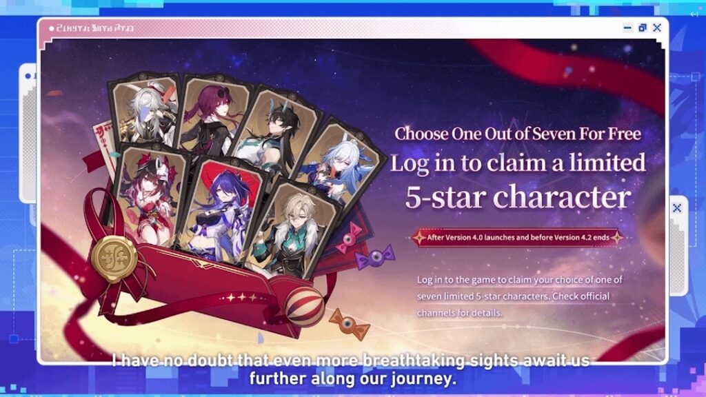 Honkai Star Rail 4.0 Free Limited 5-Star Selector