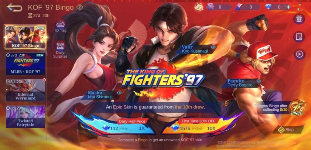 MLBB KOF Collaboration Event