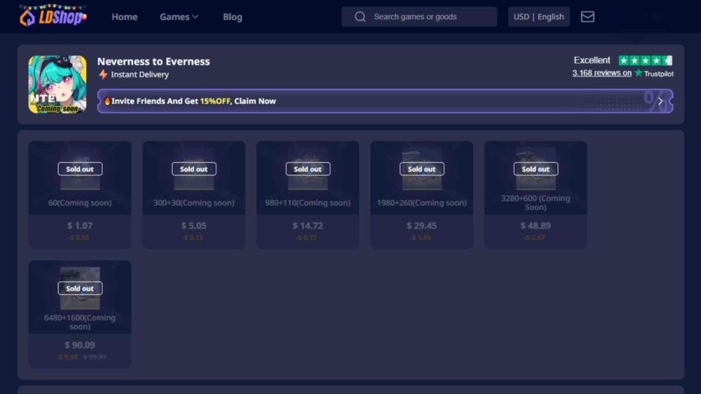 LDShop – Best for Instant and Low Cost Deals