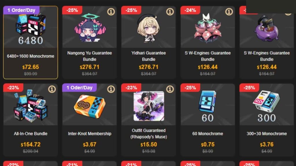 Zenless Zone Zero Monochrome