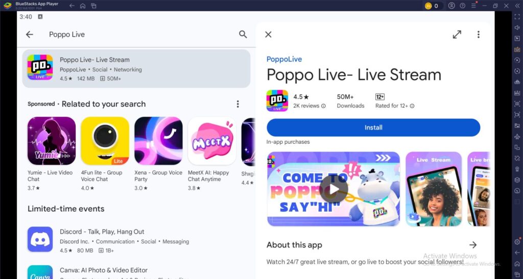 Poppo Live Download PC
