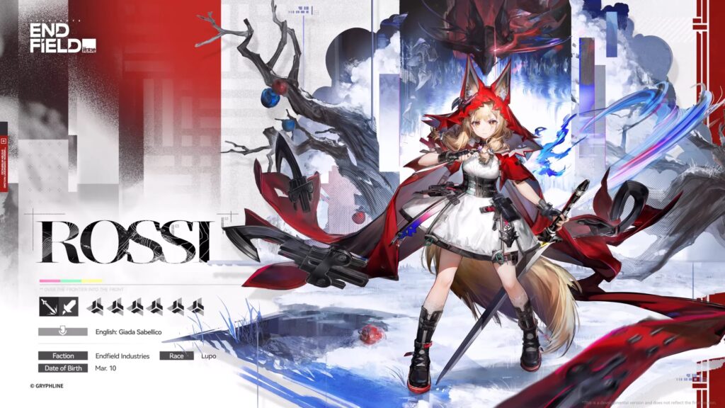 Arknights: Endfield Rossi