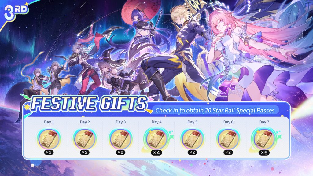 Honkai Star Rail 3rd Anniversary Log In Gift