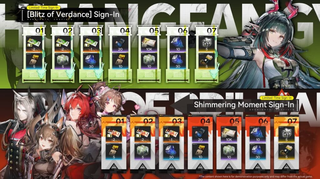 Arknights: Endfield Patch 1.2 Log In Event