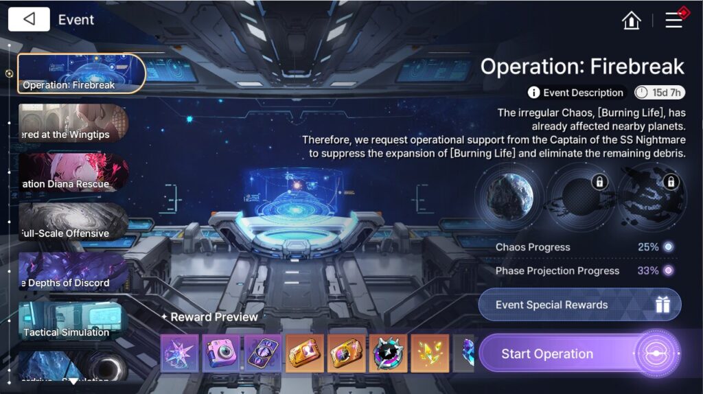 Chaos Zero Nightmare Operation: Firebreak