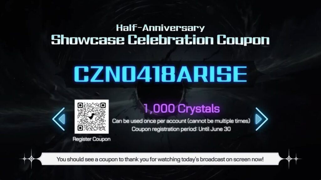 Chaos Zero Nightmare Half Anniversary Code