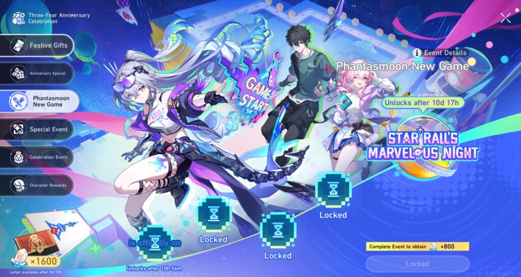 Honkai Star Rail 3rd Anniversary New Phantasmoon Game