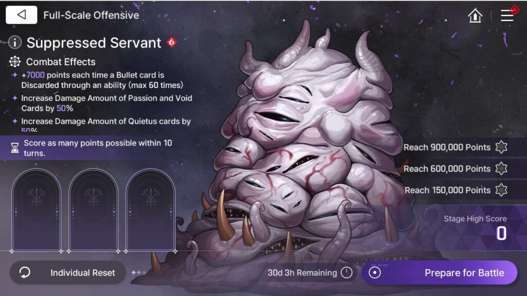 Chaos Zero Nightmare Fullscale Offensive Suppressed Servant