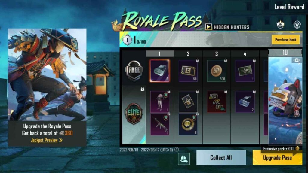 Royale Pass Free Track & Missions