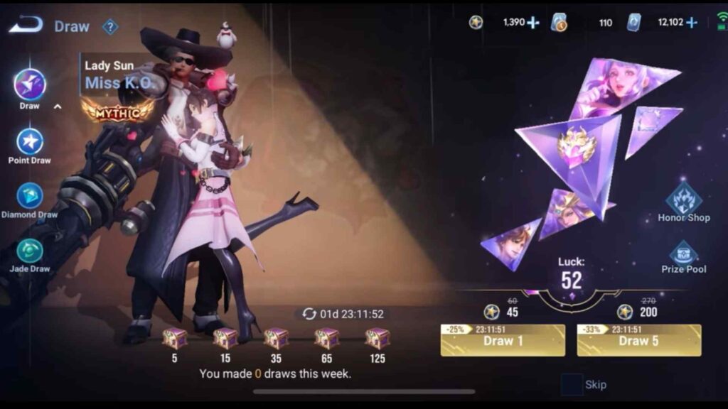 Mythic Skins and the Point Draw System