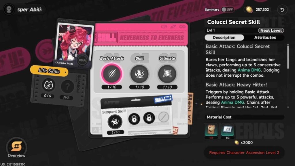 Nanally’s Core Playstyle and Skills