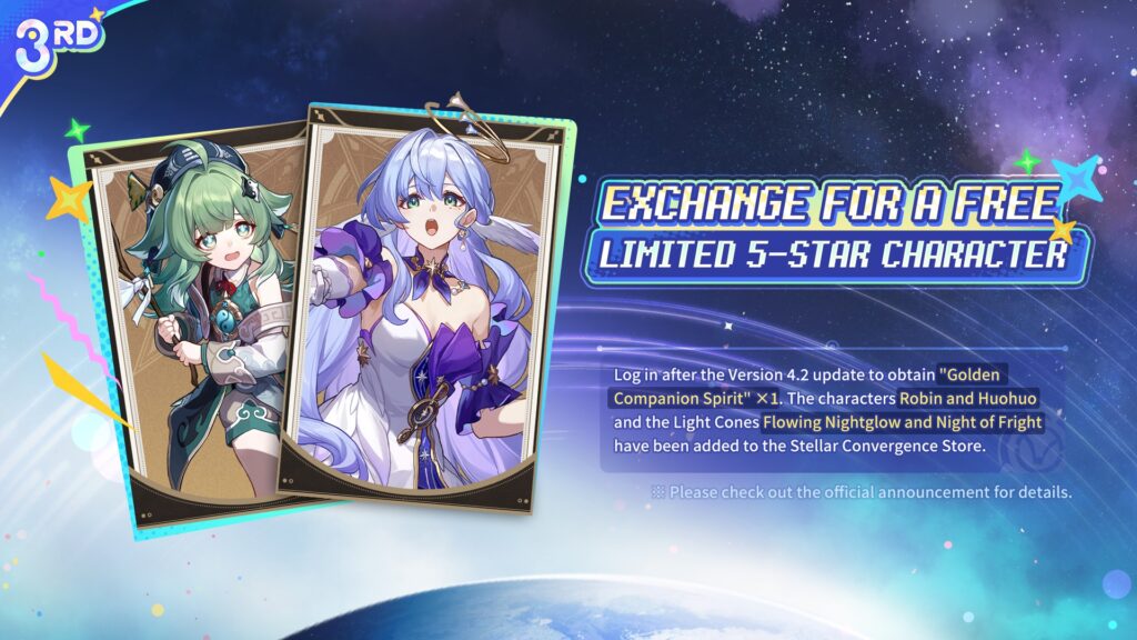 Honkai Star Rail 3rd Anniversary Free 5-Star
