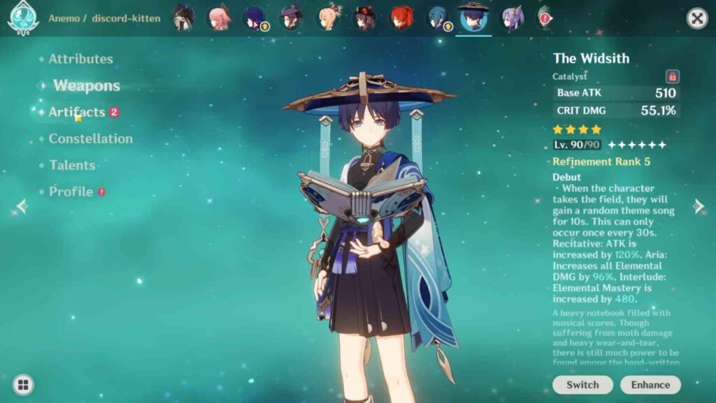 Best Weapons for Genshin Impact Wanderer
